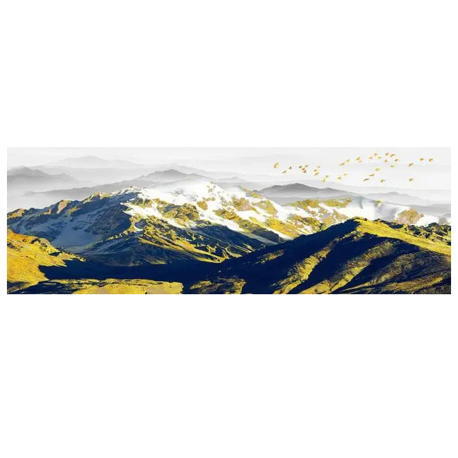 Mountain Lake Forest Wilderness Wall Art Large Format Canvas Prints Wide Landscape Above Sofa or Bed | Skanto