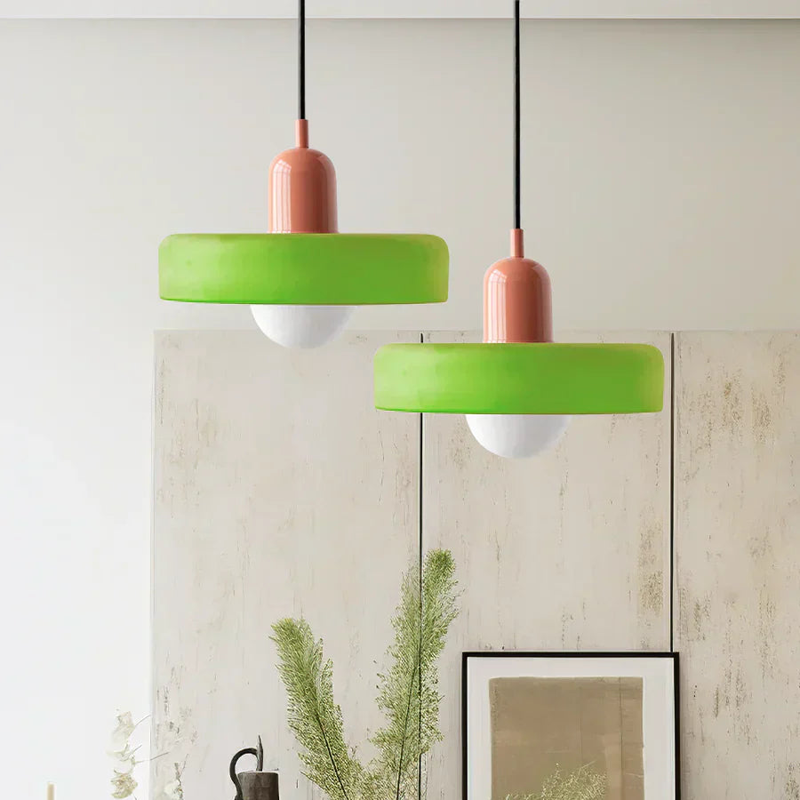 Skandinavisk pendellampe for stue og spisestue – Minimalistisk design med justerbar høyde – Glass