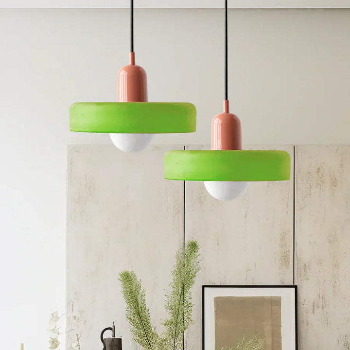 Skandinavisk pendellampe for stue og spisestue – Minimalistisk design med justerbar høyde – Glass