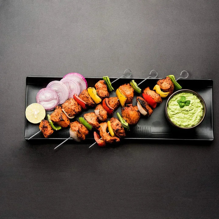 12" Rustfritt Stål Grill BBQ Kjøttspyd Grill BBQ Verktøy 12stk | Skanto