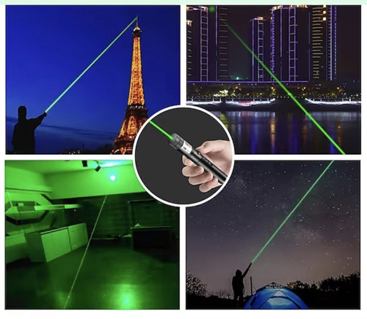 Skanto | Laser Pointer Oppladbar Grønn USB Metall Penn