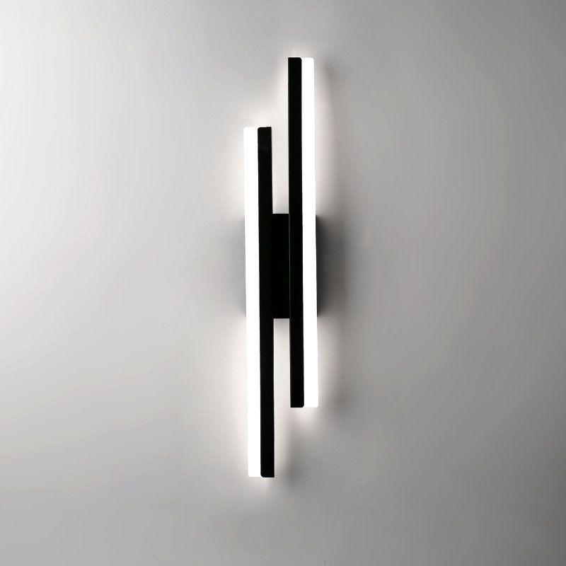 Skanto | Alana Moderne LED Veggbelysning - Elegant Svart/Gold Veggbelysning for Stue og Soverom