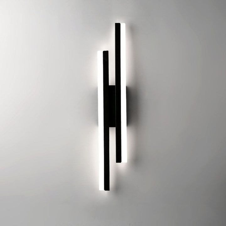Skanto | Alana Moderne LED Veggbelysning - Elegant Svart/Gold Veggbelysning for Stue og Soverom