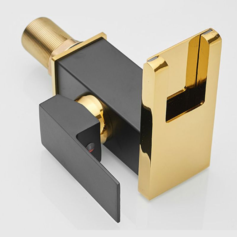 Norvo | Moderne vannfall tut baderom vask med LED messing baderom vask