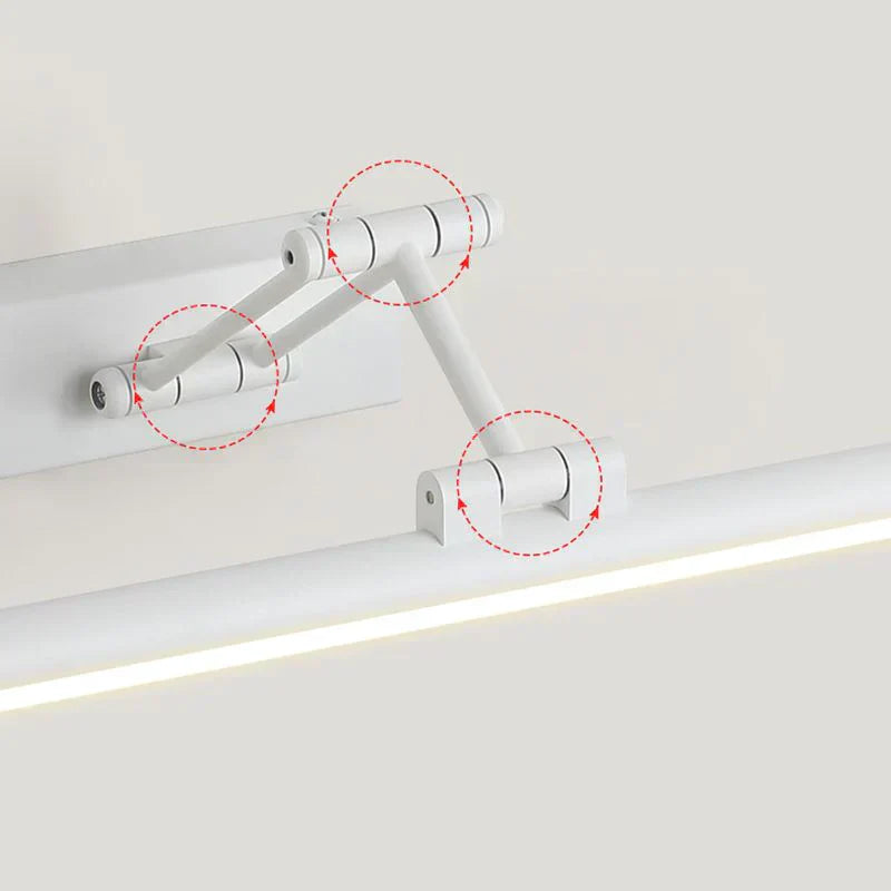 Minimalistisk LED Vegglampe Svart/Hvit – Modern Metallampe for Bad og Innendørs Bruk | Skanto