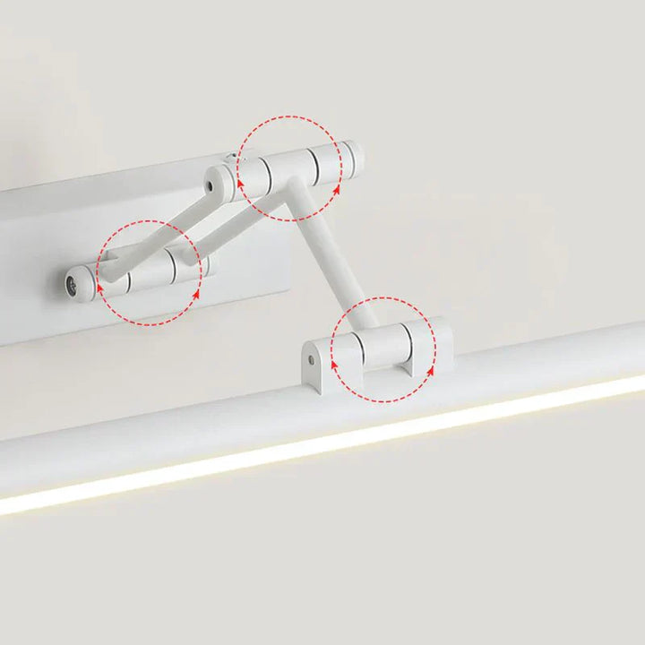 Edge Minimalistisk LED Vegglampe Svart/Hvit | Moderne Design for Bad & Innendørs Rom | Metall & Akryl | Skanto