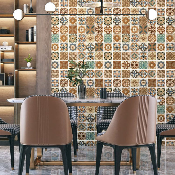 Skanto | Multi-Tonal Stil Vinyl Plank Gulv Peel og Stick Porselen Flis Utseende PVC Gulv