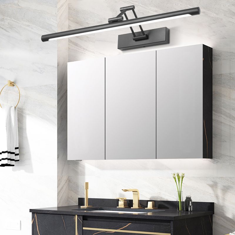 Edge Minimalistisk LED Vegglampe Svart/Hvit | Moderne Design for Bad & Innendørs Rom | Metall & Akryl | Skanto