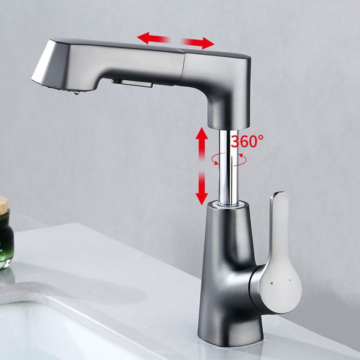 Skanto | Moderne Kran Solid Kobber Centerset Baderomskran
