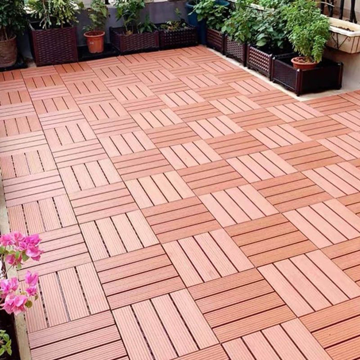 Klassiske trefliser til hageterrassegulv
