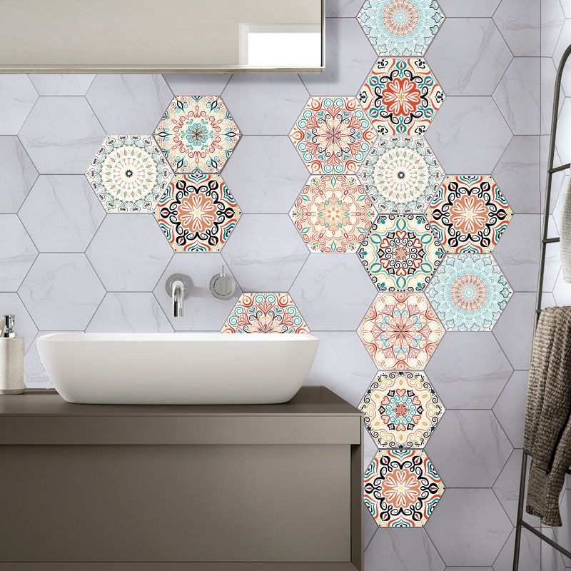 Sekskantet mosaikkflistapet for selvklebende og avtakbare bakveggfliser