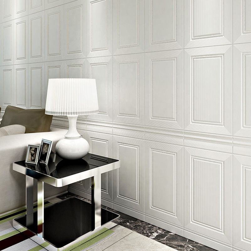 Moderne stil innvendig veggkledning, selvklebende, geometrisk teksturert veggbelegg