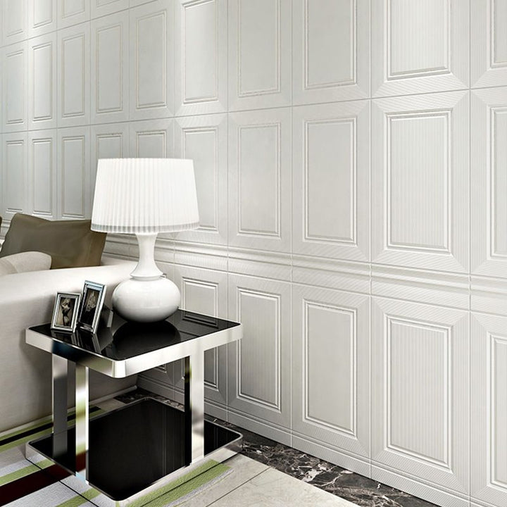 Moderne stil innvendig veggkledning, selvklebende, geometrisk teksturert veggbelegg