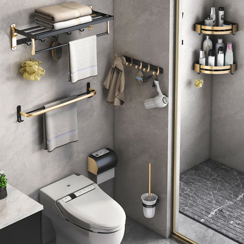 Skanto | Svart & Messing Badesett Moderne Stil Badeaccessoirer Som Individuelt Stykke Eller Som Sett