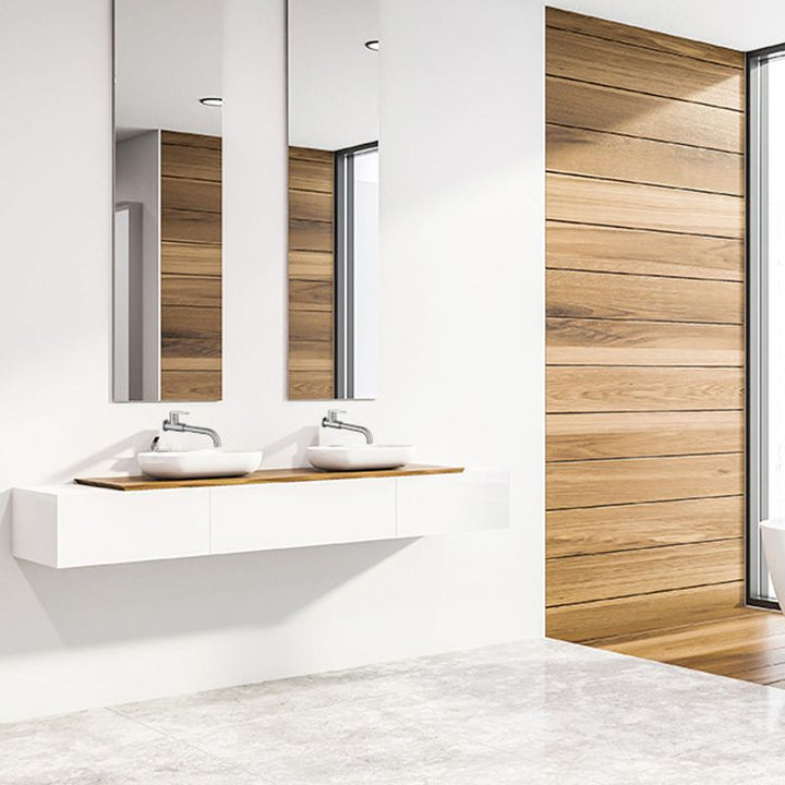 Moderne veggmontert ettgreps blandebatteri til badet