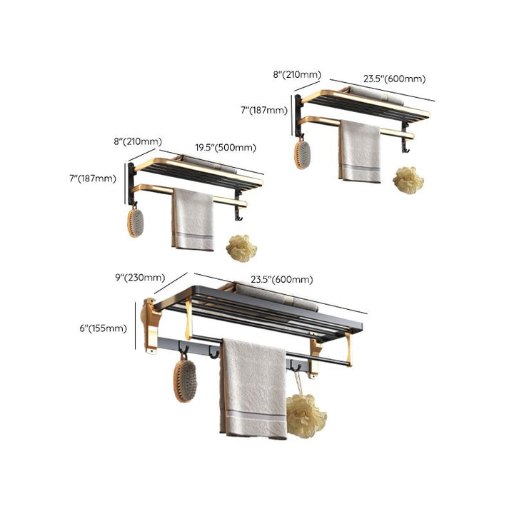 Skanto | Svart & Messing Badesett Moderne Stil Badeaccessoirer Som Individuelt Stykke Eller Som Sett