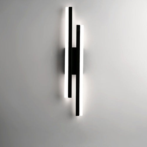 Skanto | Alana Moderne LED Veggbelysning - Elegant Svart/Gold Veggbelysning for Stue og Soverom