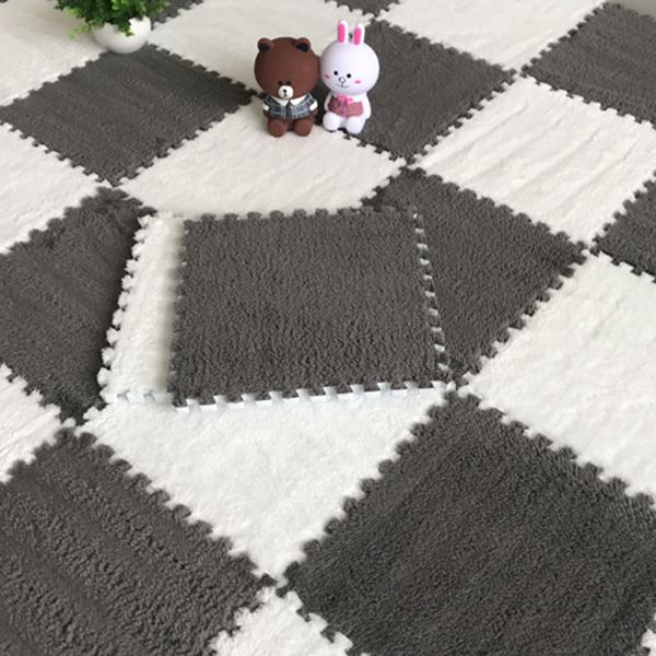 Skanto | Fargefading Resistant Teppeflis Solid Color Interlocking Teppeflis