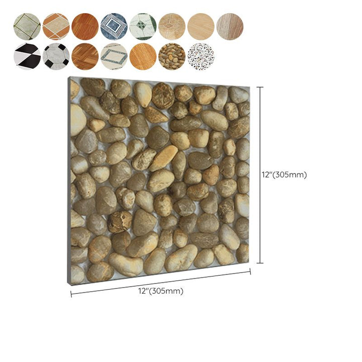 PVC-gulvmatte med avskalling og lim, diamantmønster