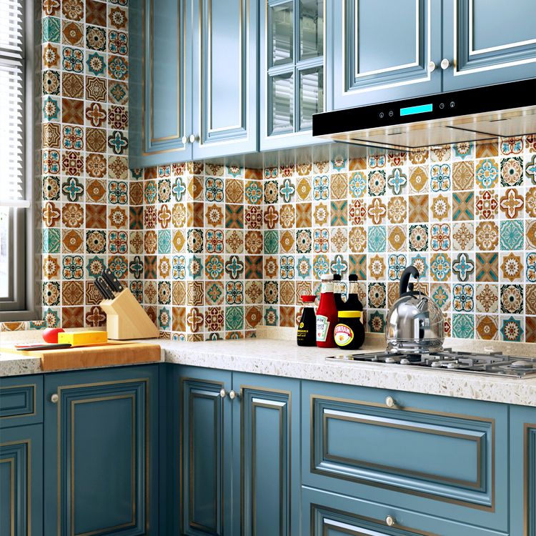 Skanto | Multi-Tonal Stil Vinyl Plank Gulv Peel og Stick Porselen Flis Utseende PVC Gulv