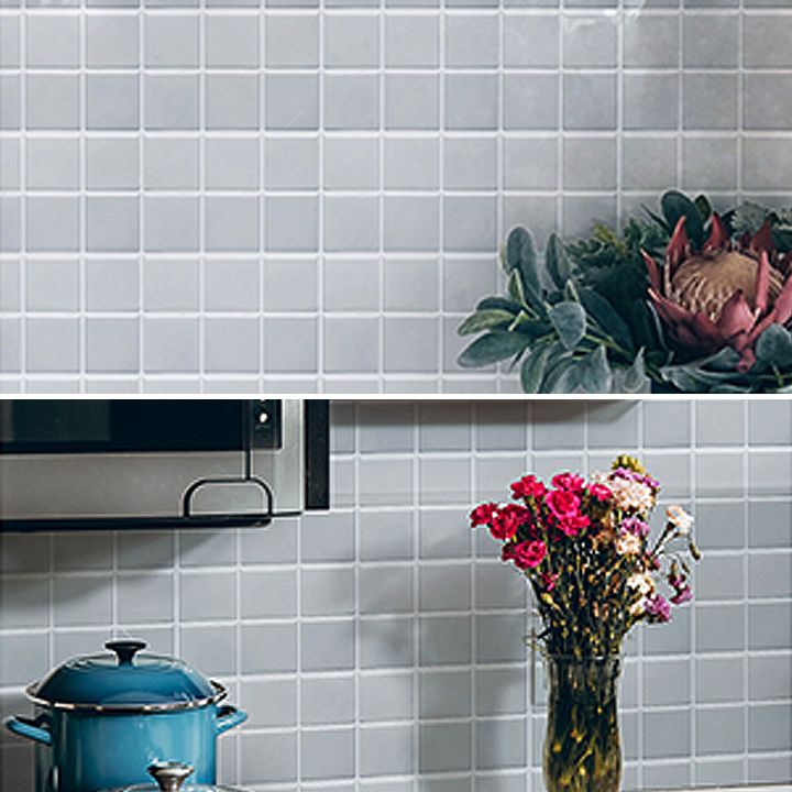 Skanto | Hvit Mosaic Peel & Stick Flis Vanntett Kjøkken Backsplash Tapet