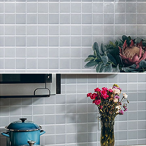 Skanto | Hvit Mosaic Peel & Stick Flis Vanntett Kjøkken Backsplash Tapet