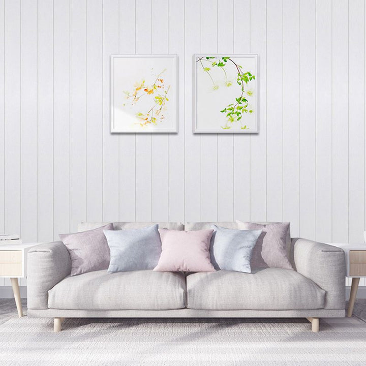 Veggkledning i stue Peel and Stick-design i treutseende Vanntett veggkledning