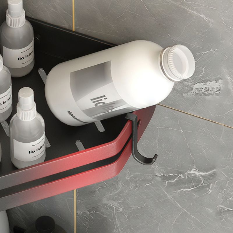 Moderne baderomssett med 2/3 deler, rustfritt stål, trekantet baderomshylle laget av aluminium