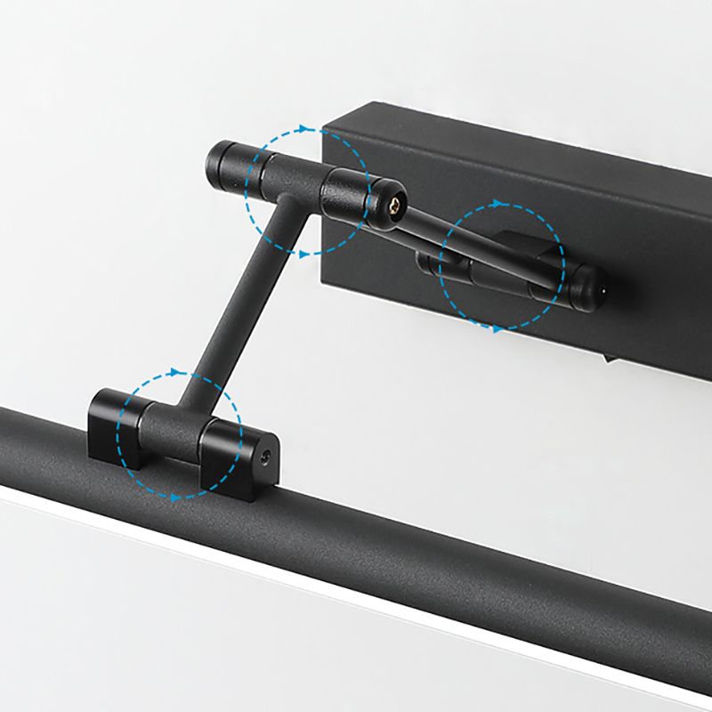 Minimalistisk LED Vegglampe Svart/Hvit – Modern Metallampe for Bad og Innendørs Bruk | Skanto
