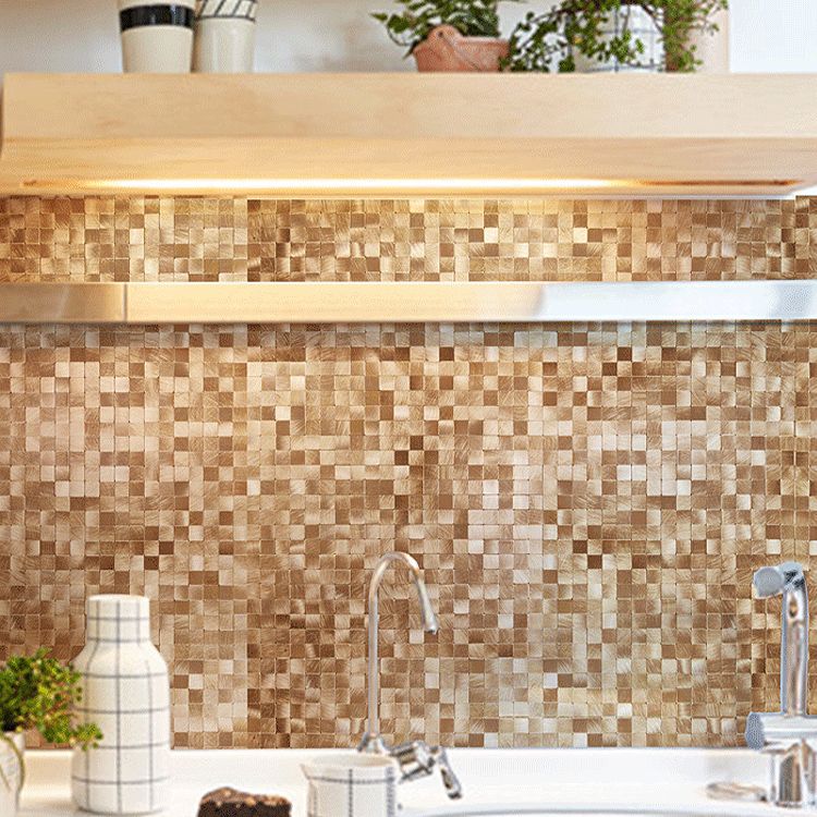 Mosaikkflistapet, moderne selvklebende tapet med firkantet form
