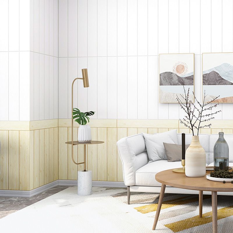 Veggkledning i stue Peel and Stick-design i treutseende Vanntett veggkledning
