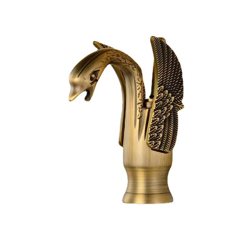 Norvo | Full messing baderom vaskekran varmt og kaldt vann enkelt håndtak vaskekran