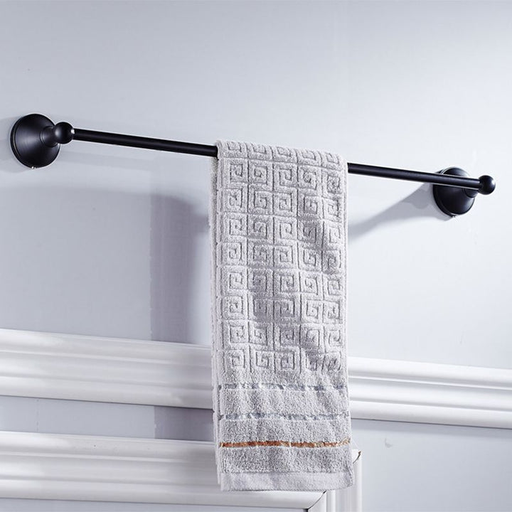 Skanto | Metallbaderom sett 4-delt Tradisjonell stil Svart badeaccessoriesett