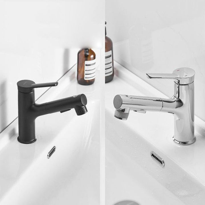 Skanto | Moderne Design Badkran Enkelt Håndtak Blandebatteri med Vannslange