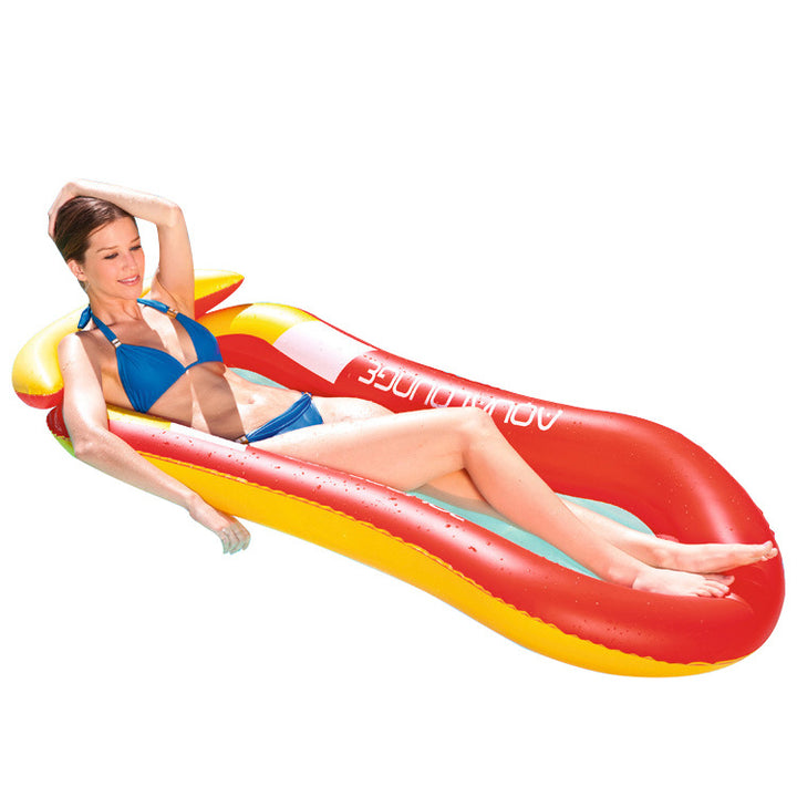 Kvinnemers Inflatable Relax Lounger med Grip Håndtak Skanto