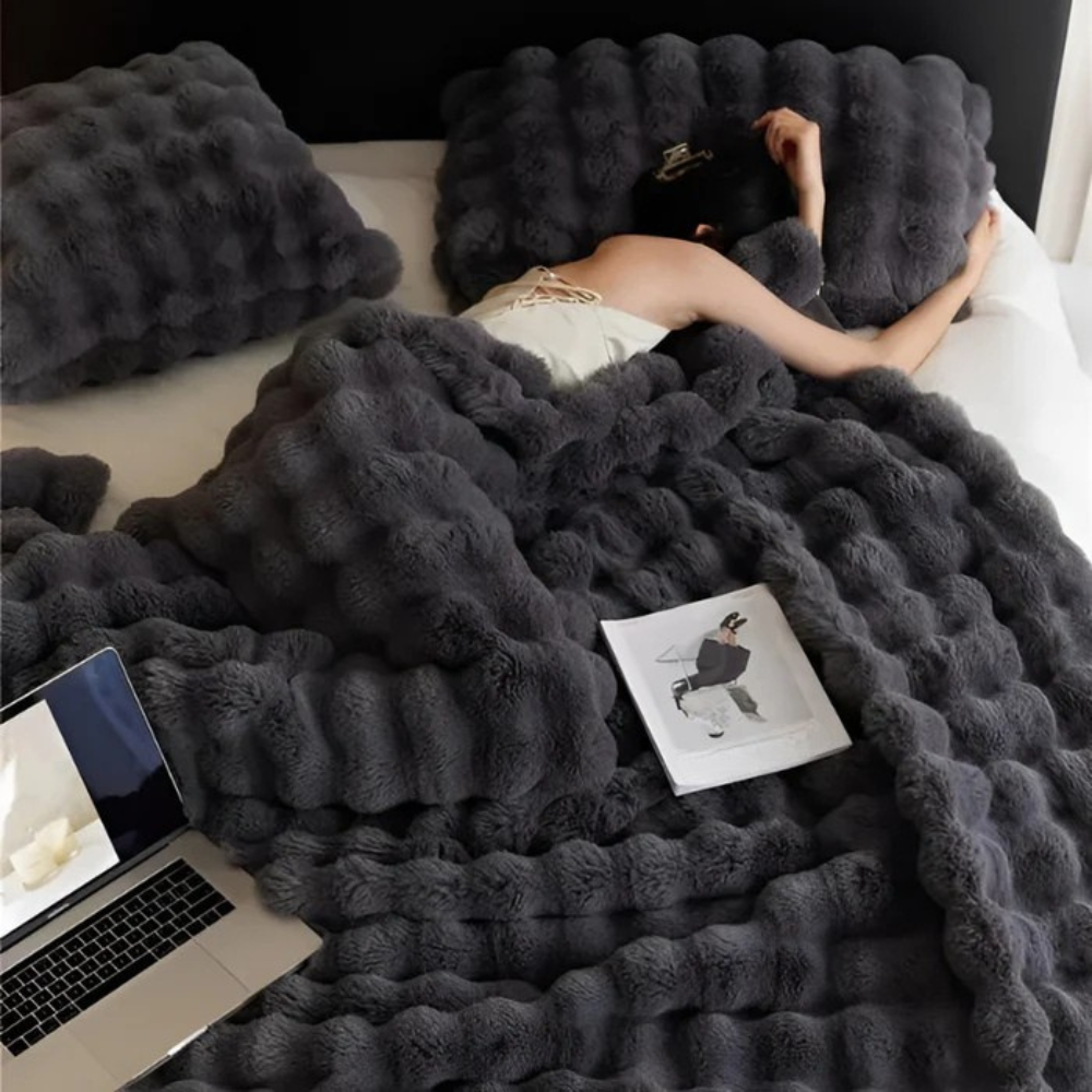 Skanto | Faux Fur Fleece Kaste Teppe