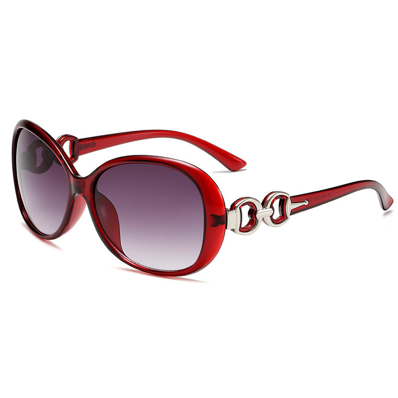 Dame luksuriøs oversized solbrille med elegant design Skanto