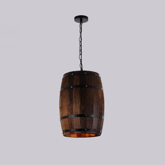 Skanto | BarrelGlow Vintage Pendellampe | Trevinfat Design | 1-pære | Rustikk Belysning