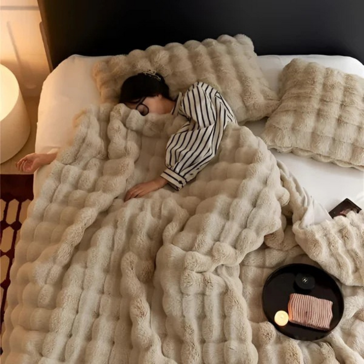 Skanto | Faux Fur Fleece Kaste Teppe