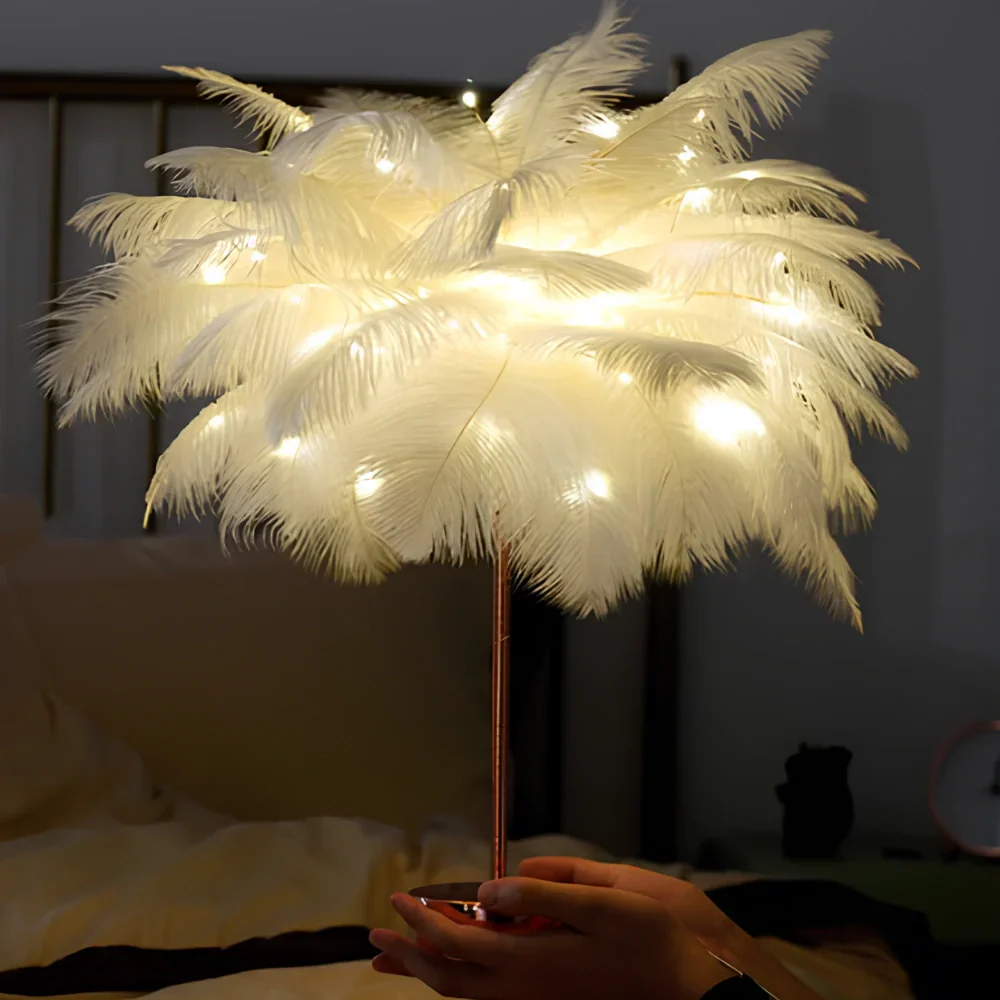 Atmosfærisk Fjær Palm Tre Lamp - LumaPalm | Skanto