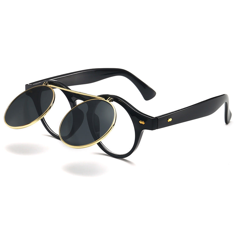 Dame elegant solbrille med dobbelt ramme Skanto