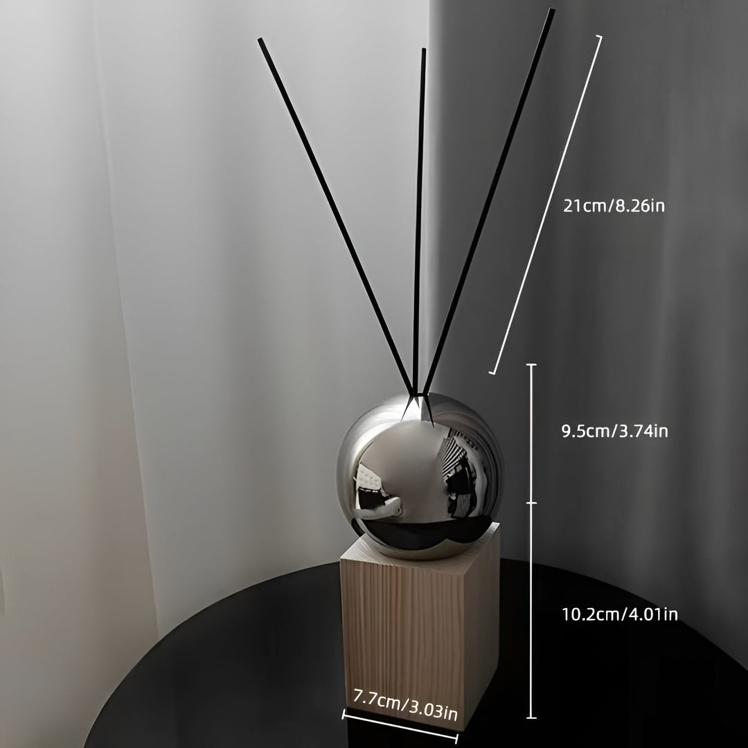 Rustfritt Stål Aroma Diffuser – Avslappende Romduft med Eteriske Oljer | Dekorativ for Hjem og Hotell | Skanto