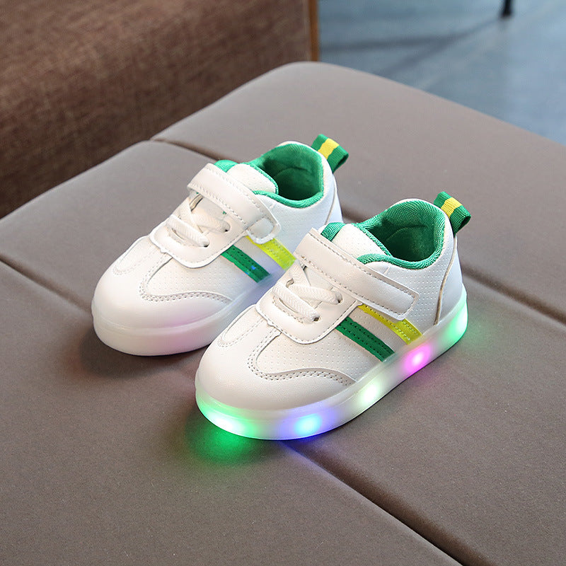 Skanto | LED Barne Sneakers med fleksibel såle