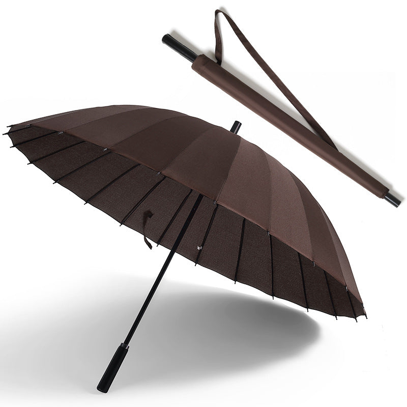 Dame automatisk sammenleggbart paraply med ergonomisk håndtak og vindfast teknologi Skanto