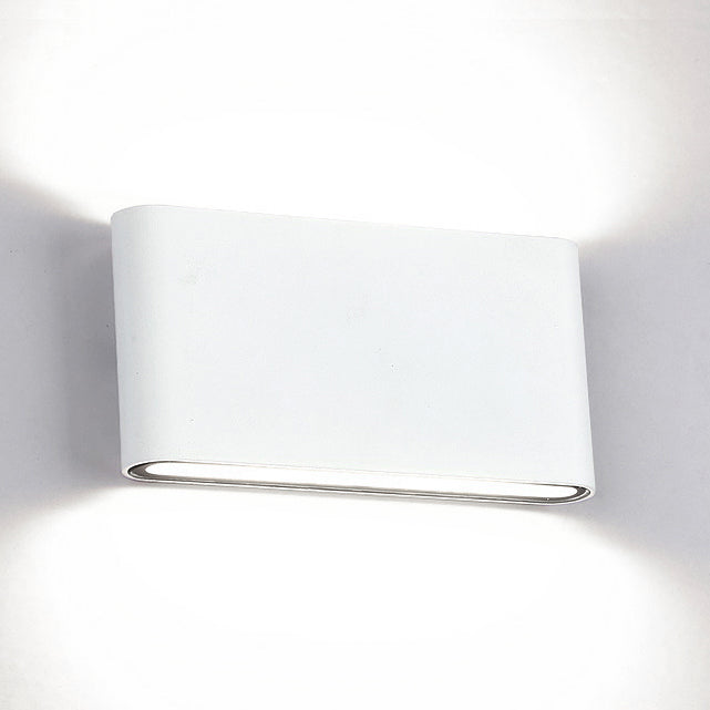 Svart/Hvit rektangulær vegglys Moderne stilfullt varm/hvit lys LED aluminium vegglampe for gang, 4.5"/7" B | Skanto