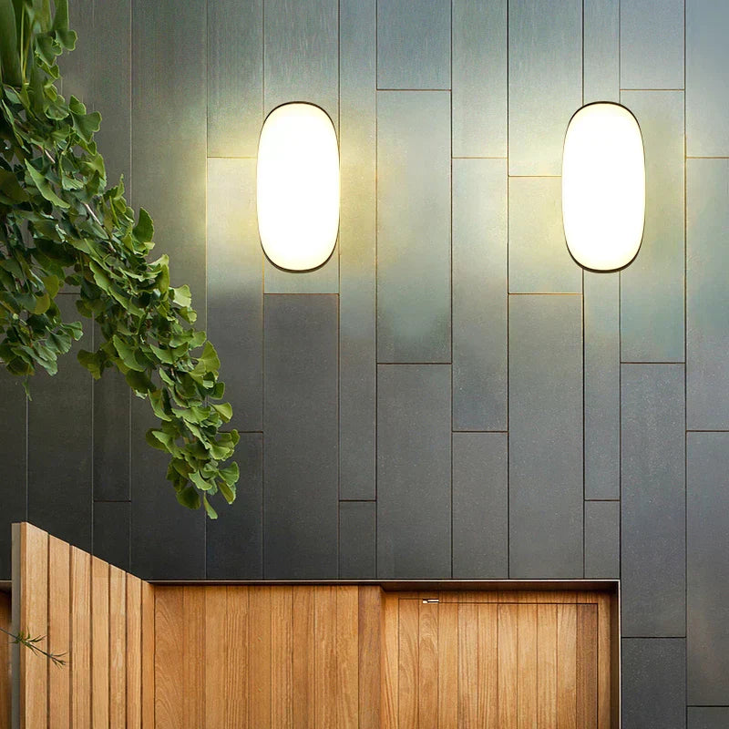 Skanto | Utendørs Vegglampe LED Vanntett IP65 Svart Moderne