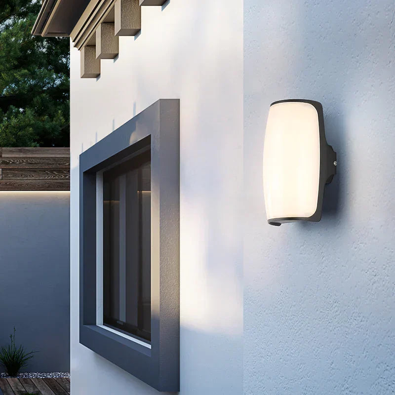 Skanto | Utendørs Vegglampe LED Vanntett IP65 Svart Moderne