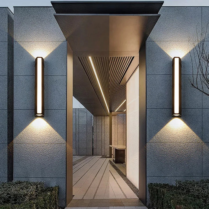 Stilig LED utendørs vegglampe | Skanto
