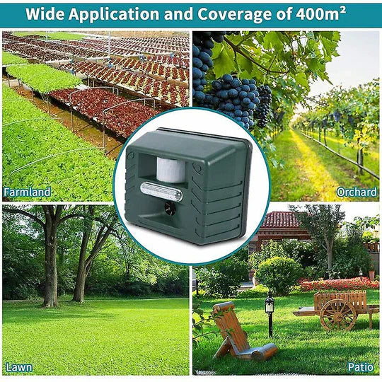 Skanto | Tretute Ultrasonic Repeller for Effective Bird Control - Get Rid of Woodpeckers
