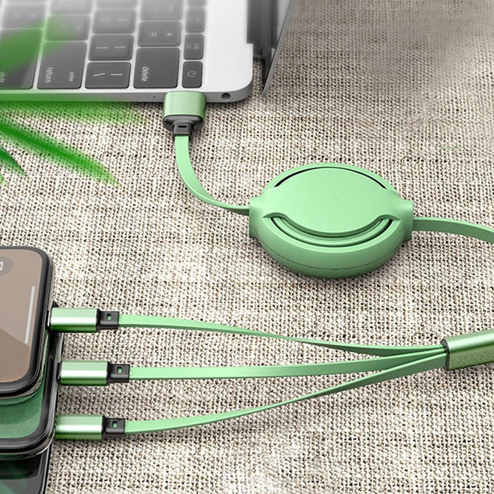 Skanto | 3 i 1 Mobil Lading Kabel Passer for iPhone